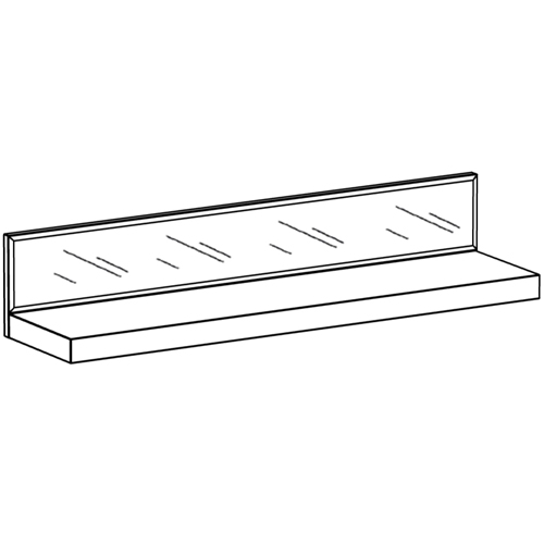 Полка с зеркальным декором Arden Mirror Shelf Полка с зеркальным декором Arden Mirror Shelf в Брянске