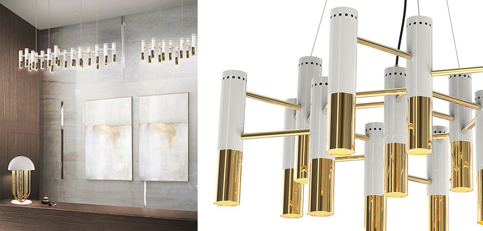 Люстра IKE Delightfull Gold & White Люстра IKE Delightfull Gold & White - Loft-Concept в Брянске