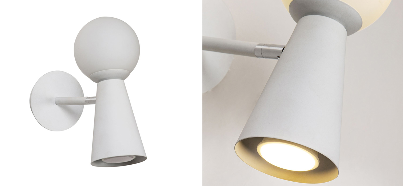 Бра белого цвета KLAXONS - фото