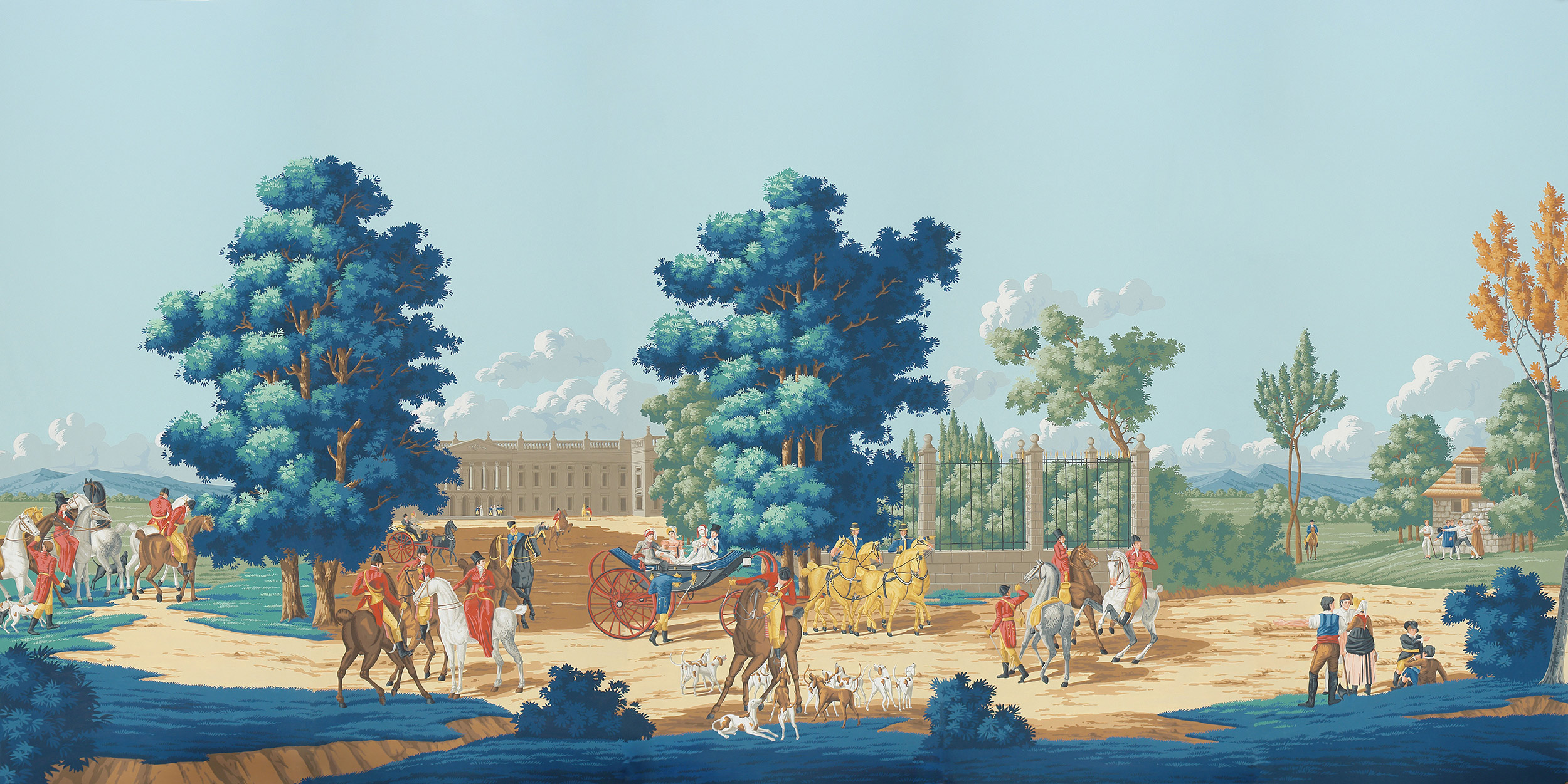 Обои ручная роспись La Chasse de Compiegne Jacquemart Обои ручная роспись La Chasse de Compiegne Jacquemart - постер Loft-Concept в Брянске