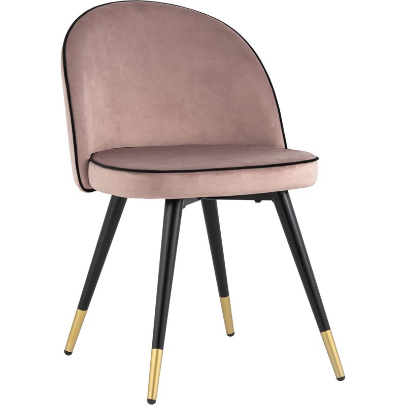 Стул Cooper Chair LUX Пепельно-Розовый Велюр Розовый пастельный Черный Стул Cooper Chair LUX Пепельно-Розовый Велюр Розовый пастельный Черный в Брянске | Loft Concept