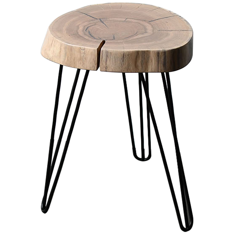 Приставной стол Aariz Industrial Metal Rust Side Table Древесина Черный Приставной стол Aariz Industrial Metal Rust Side Table Древесина Черный в Брянске | Loft Concept