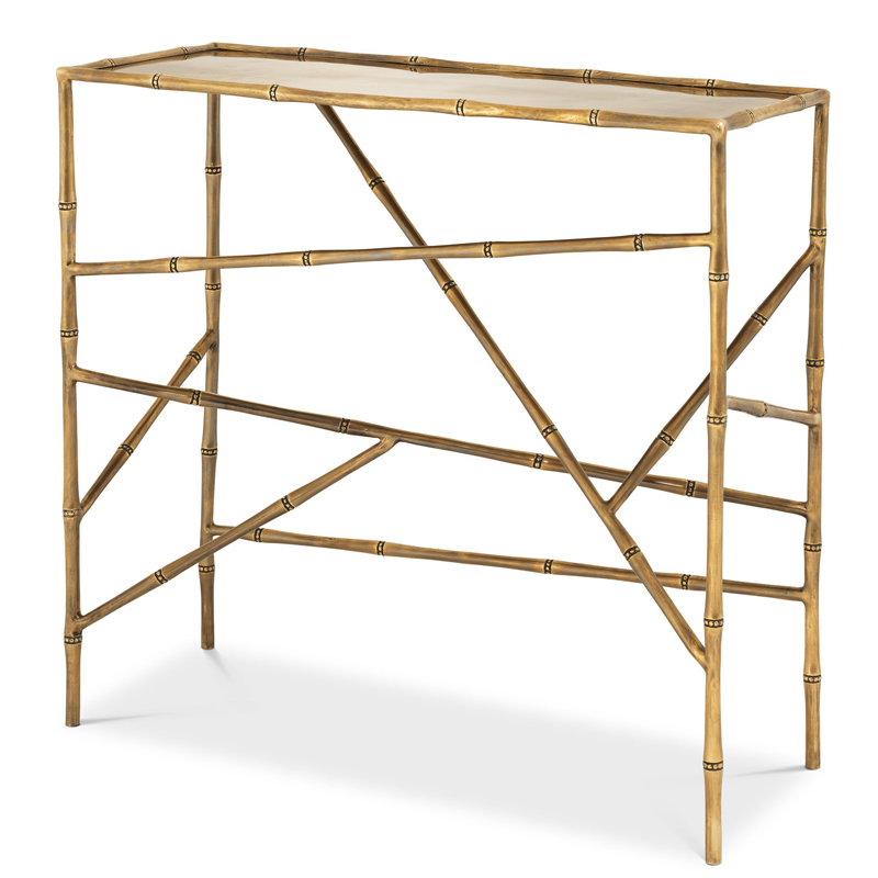 Консоль Eichholtz Console Table Wailea Винтажная латунь Консоль Eichholtz Console Table Wailea Винтажная латунь в Брянске | Loft Concept