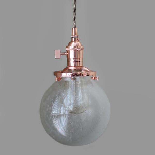 Подвесной светильник Bubble Sphere Glass Copper Медь Подвесной светильник Bubble Sphere Glass Copper Медь в Брянске | Loft Concept
