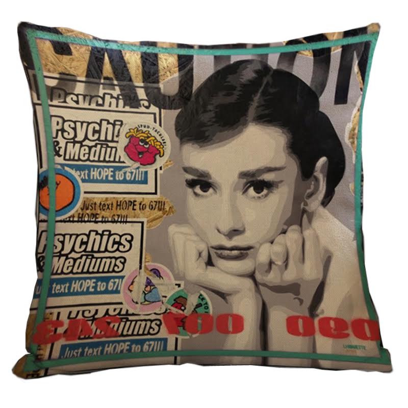 Декоративная подушка Audrey Hepburn #5 Мульти Декоративная подушка Audrey Hepburn #5 Мульти в Брянске | Loft Concept