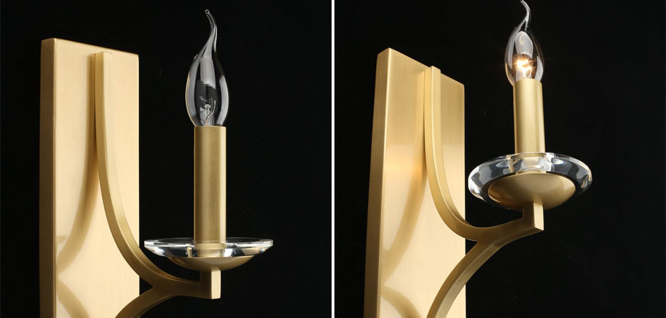 Бра Ancient Sophistication Brass с Хрустальным декором Бра Ancient Sophistication Brass с Хрустальным декором - Loft-Concept в Брянске