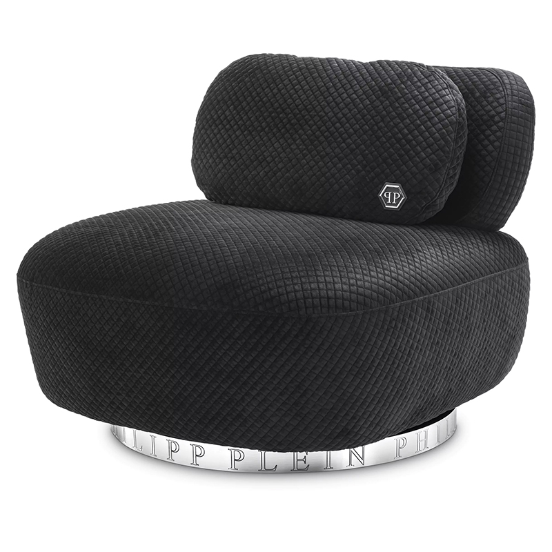Кресло Philipp Plein Chair Signature Черный Хром Кресло Philipp Plein Chair Signature Черный Хром в Брянске | Loft Concept