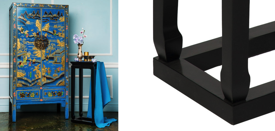 Приставной столик Chinese Side Table Black Приставной столик Chinese Side Table Black - Loft-Concept в Брянске