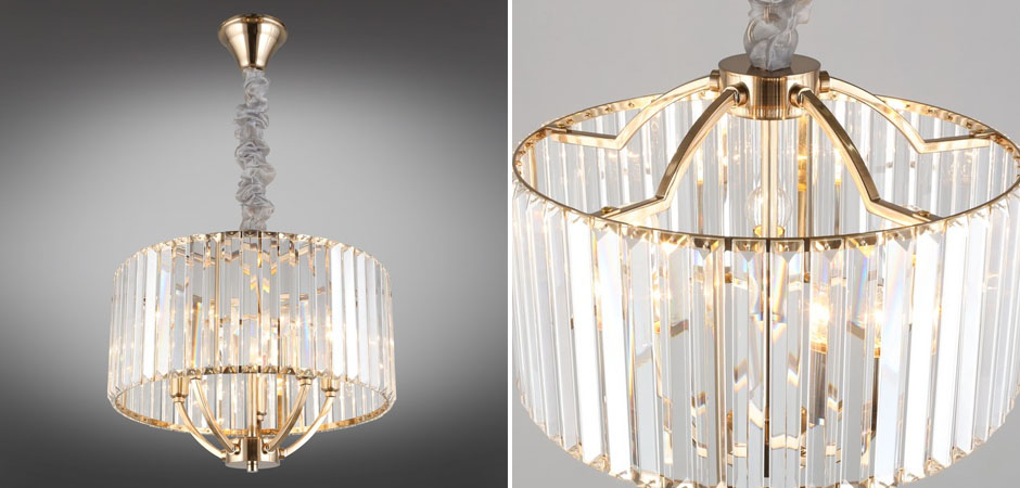 Хрустальная Люстра Glass Strips Gold Хрустальная Люстра Glass Strips Gold - Loft-Concept в Брянске