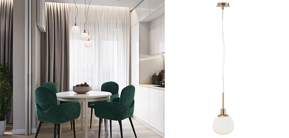 Подвесной светильник Tiepolo Ball Pendant Gold Подвесной светильник Tiepolo Ball Pendant Gold - Loft-Concept в Брянске