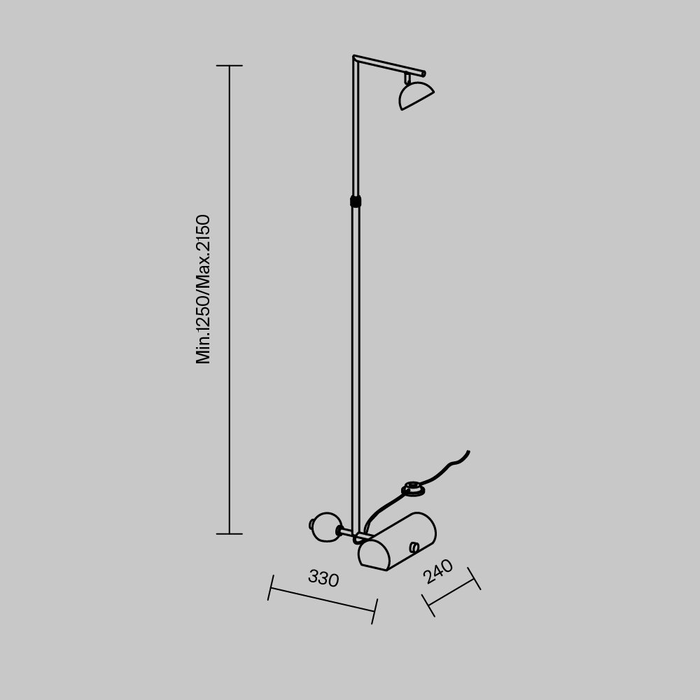 Напольный светильник Pikant 3000К 13Вт в Брянске