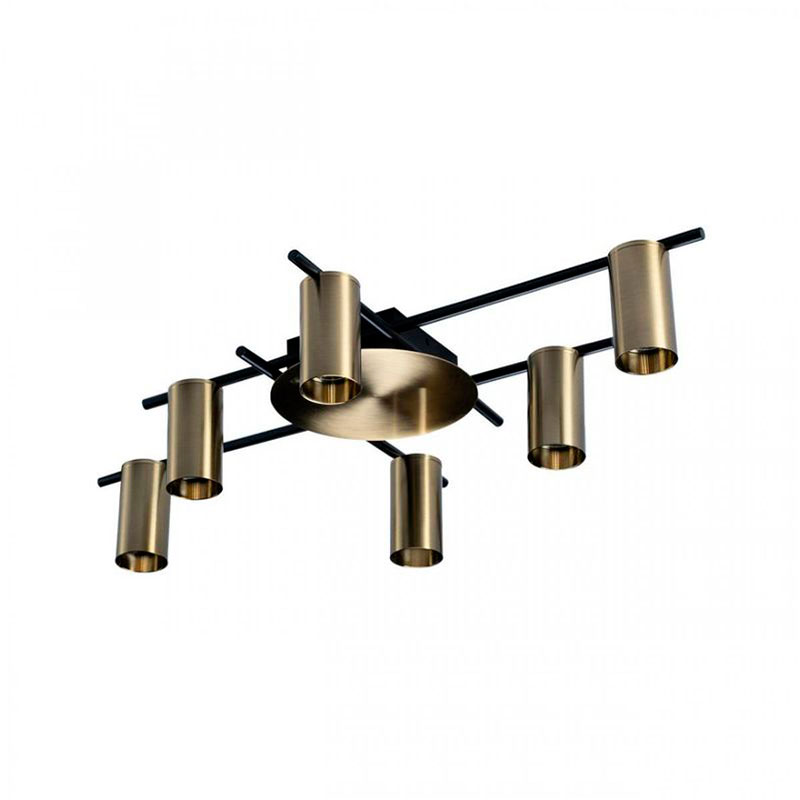 Потолочный светильник Aigle Ceiling Light 6 Латунь Латунь Черный Потолочный светильник Aigle Ceiling Light 6 Латунь Латунь Черный в Брянске | Loft Concept