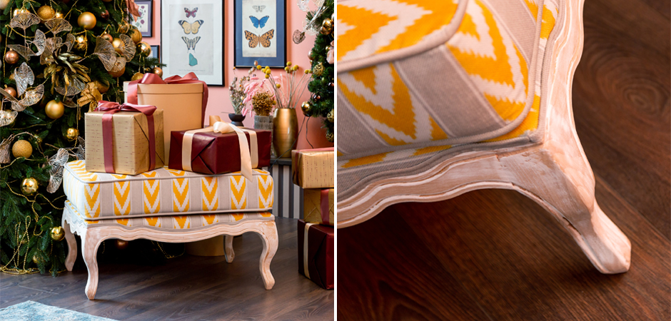Пуф Ikat Pattern с желтым узором Пуф Ikat Pattern с желтым узором - Loft-Concept в Брянске