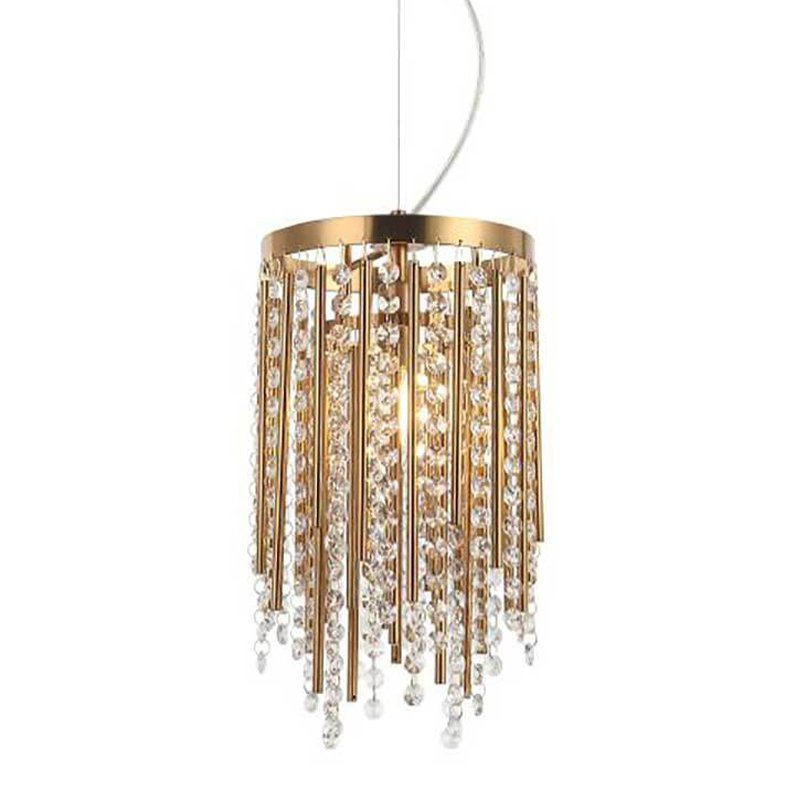 Подвесной светильник Crystal Wind Chimes Bronze Hanging Lamp Бронза Прозрачный Подвесной светильник Crystal Wind Chimes Bronze Hanging Lamp Бронза Прозрачный в Брянске | Loft Concept