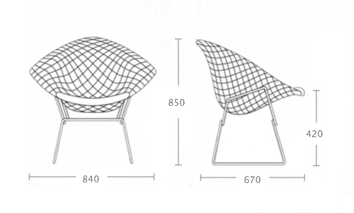 Кресло Bertoia Diamond Chair Кресло Bertoia Diamond Chair в Брянске