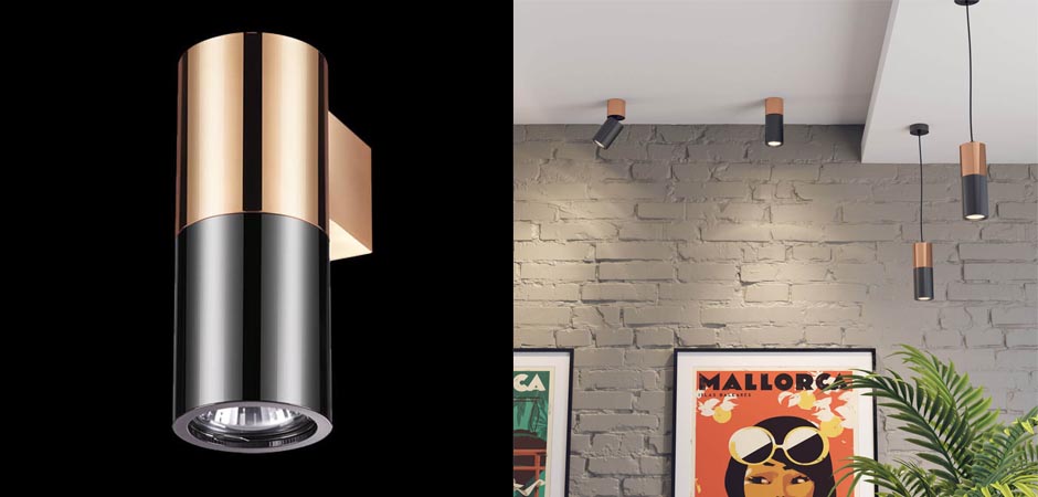Спот Spot Illumination Sconce Black & Copper Спот Spot Illumination Sconce Black & Copper - Loft-Concept в Брянске