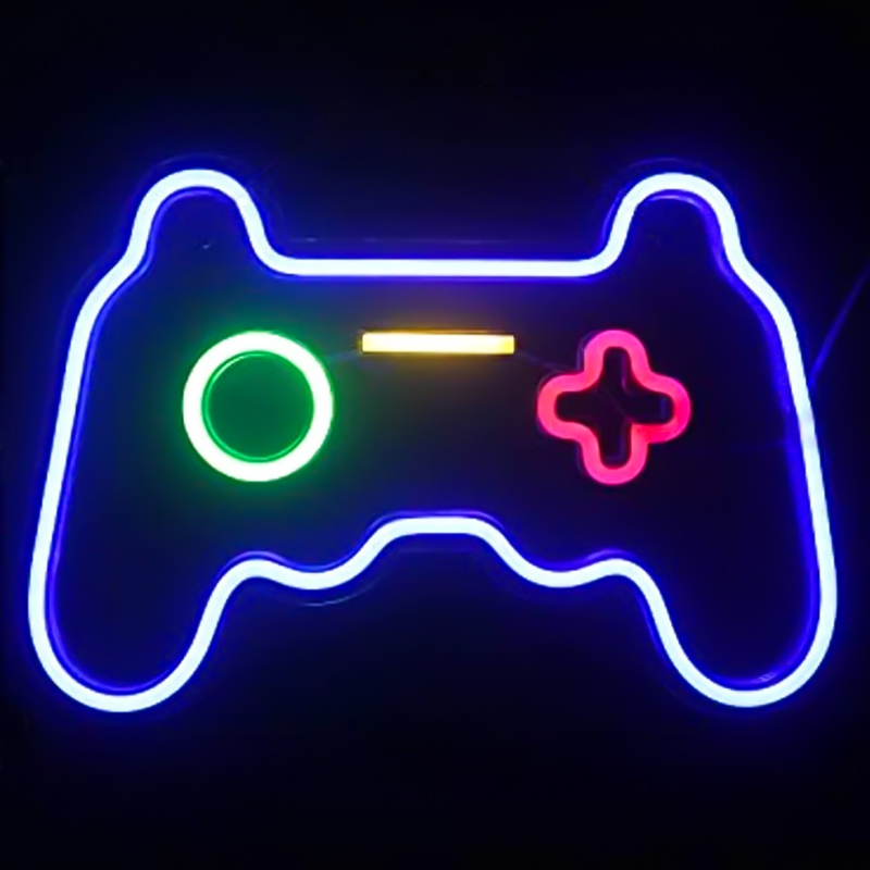 Неоновая настенная лампа Joystick Neon Wall Lamp Синий Зеленый Красный Желтый Прозрачный Неоновая настенная лампа Joystick Neon Wall Lamp Синий Зеленый Красный Желтый Прозрачный в Брянске | Loft Concept