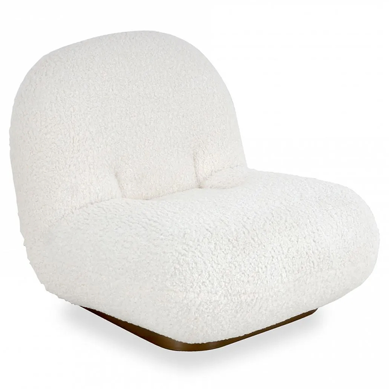 Кресло Herbie White Armchair Белый Золотой Кресло Herbie White Armchair Белый Золотой в Брянске | Loft Concept
