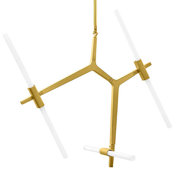 Люстра Агнес Chandelier Gold 6 Золотой Белый Люстра Агнес Chandelier Gold 6 Золотой Белый в Брянске | Loft Concept