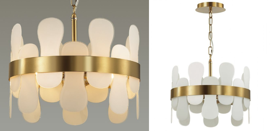 Люстра Eve Chandelier фигурное стекло диаметр 40 см Люстра Eve Chandelier фигурное стекло диаметр 40 см - Loft-Concept в Брянске