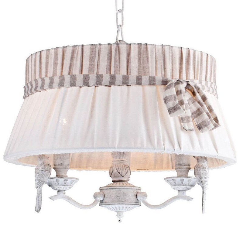 Люстра Refined Provence Chandelier round Белый Бежевый Люстра Refined Provence Chandelier round Белый Бежевый в Брянске | Loft Concept