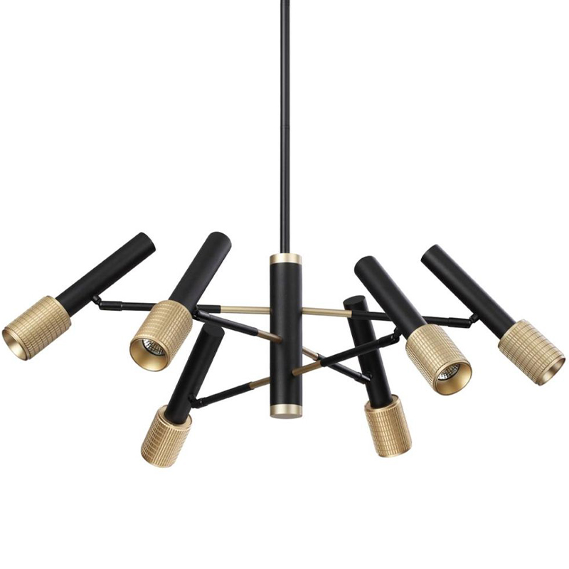 Люстра Eneko Chandelier Черный Золотой Люстра Eneko Chandelier Черный Золотой в Брянске | Loft Concept