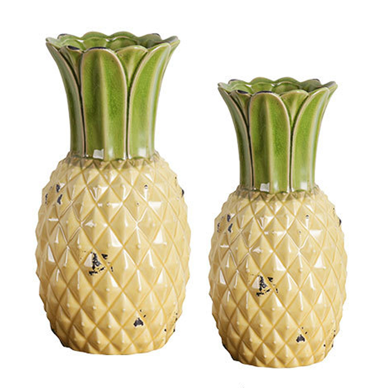Ваза Pineapple Vase Желтый Зеленый шалфей в Брянске | Loft Concept 