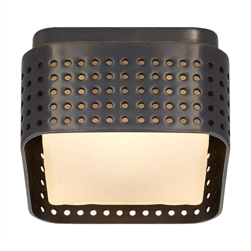 PRECISION Petite Flush Mount Black Черный матовый Прозрачный белый PRECISION Petite Flush Mount Black Черный матовый Прозрачный белый в Брянске | Loft Concept