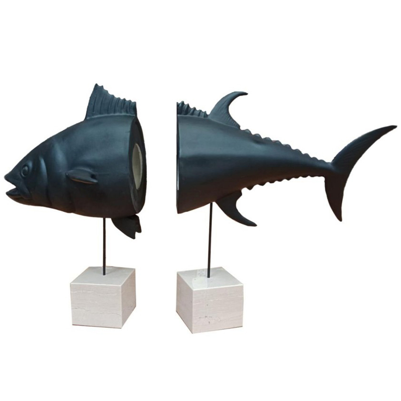 Статуэтка Tuna With Marble Bases Black White Белый Мрамор Bianco Черный Статуэтка Tuna With Marble Bases Black White Белый Мрамор Bianco Черный в Брянске | Loft Concept