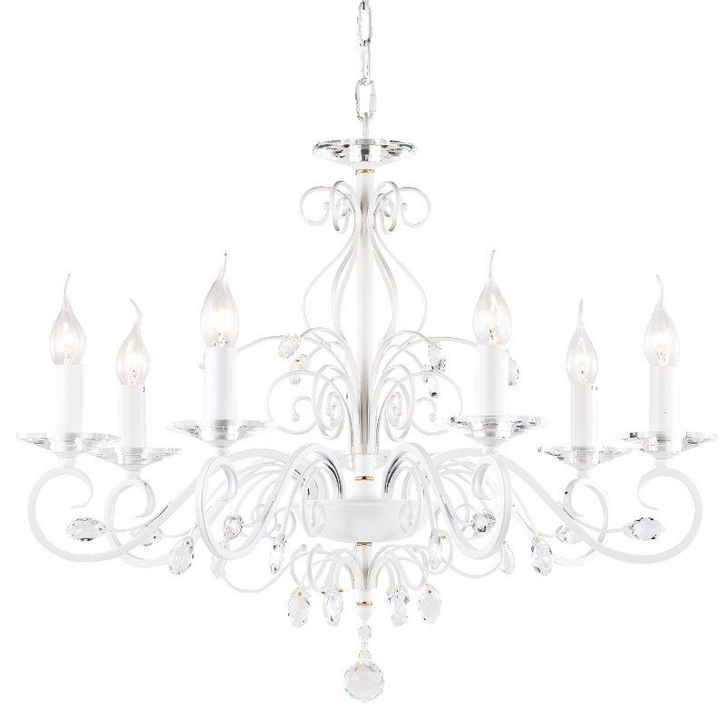 Люстра Magali Chandelier 72 Белый Прозрачный Люстра Magali Chandelier 72 Белый Прозрачный в Брянске | Loft Concept
