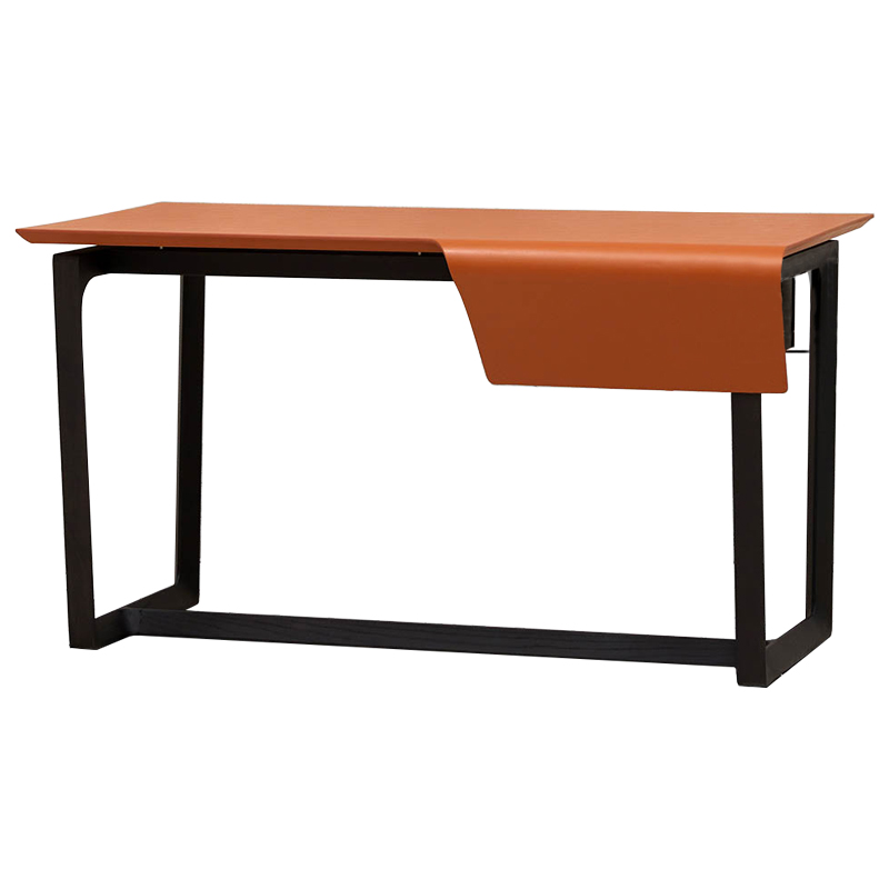 Рабочий стол Stan Orange Desk Оранжевый Черный Рабочий стол Stan Orange Desk Оранжевый Черный в Брянске | Loft Concept