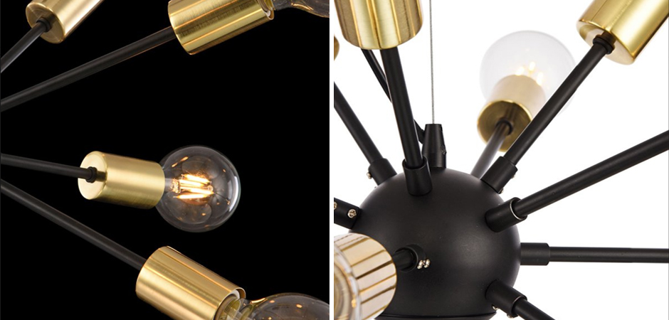 Люстра Sputnik 12 Black and Gold Люстра Sputnik 12 Black and Gold - Loft-Concept в Брянске