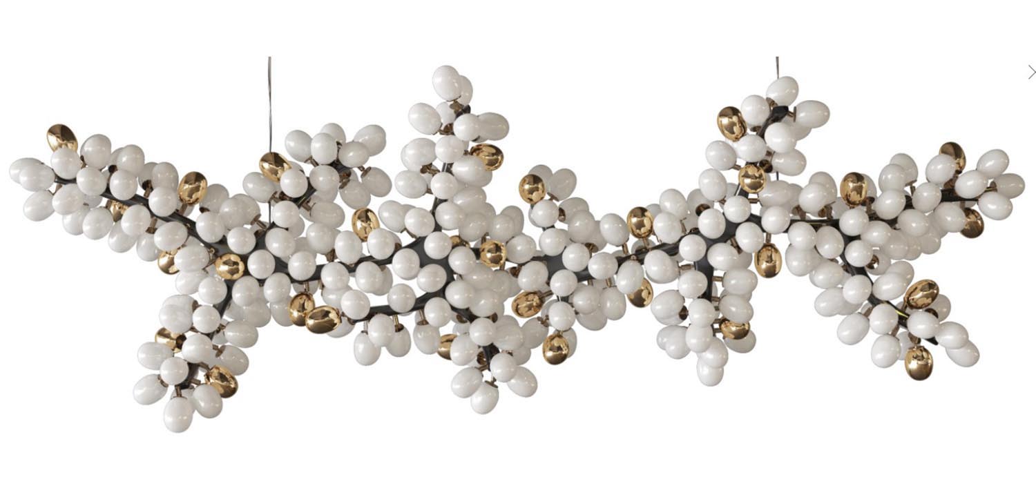 Большая дизайнерская люстра горизонтальная Valiant Chandelier Horizontal Barlas Baylar - фото