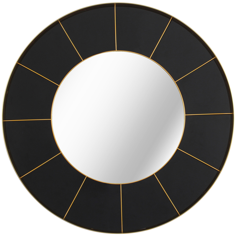 Зеркало Sectors Circle Mirror black Зеркало Sectors Circle Mirror black в Брянске | Loft Concept