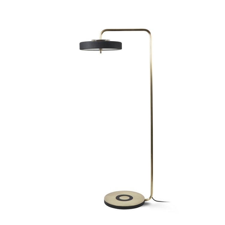 Торшер Bert Frank REVOLVE FLOOR LAMP Золотой Черный в Брянске | Loft Concept 
