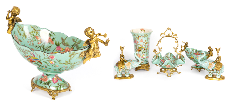 Фарфоровая чаша Turquoise Garden - фото №1