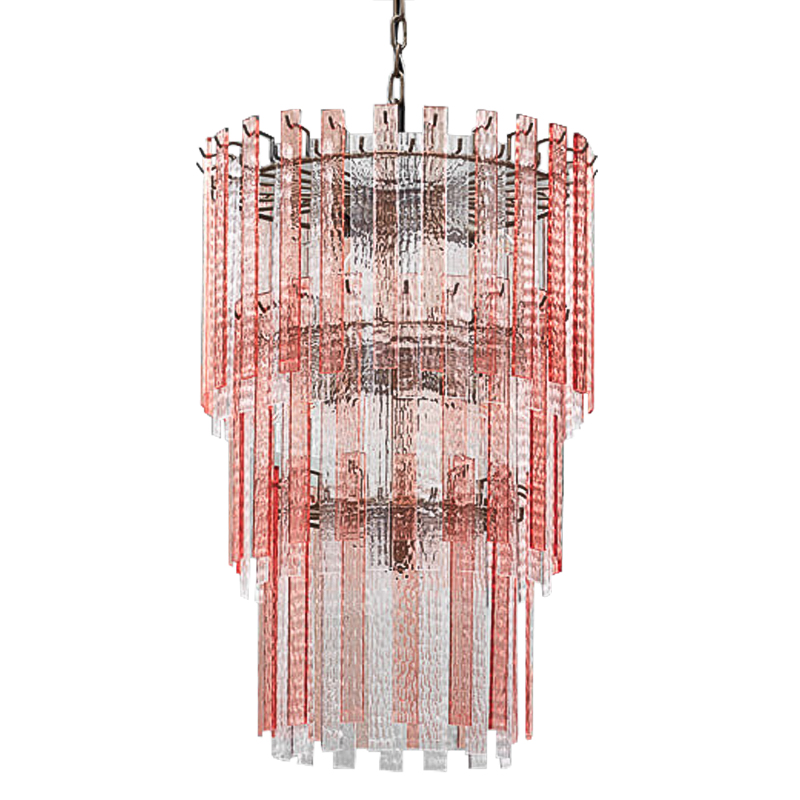 Люстра Victoire Chandeliers Хром Прозрачный Малиновый (Crimson) Люстра Victoire Chandeliers Хром Прозрачный Малиновый (Crimson) в Брянске | Loft Concept