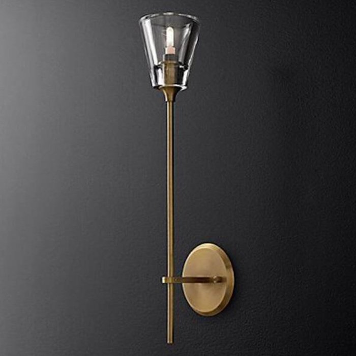Бра TORCHE DE VERRE wall lamp Латунь Прозрачный (Transparent) в Брянске | Loft Concept 