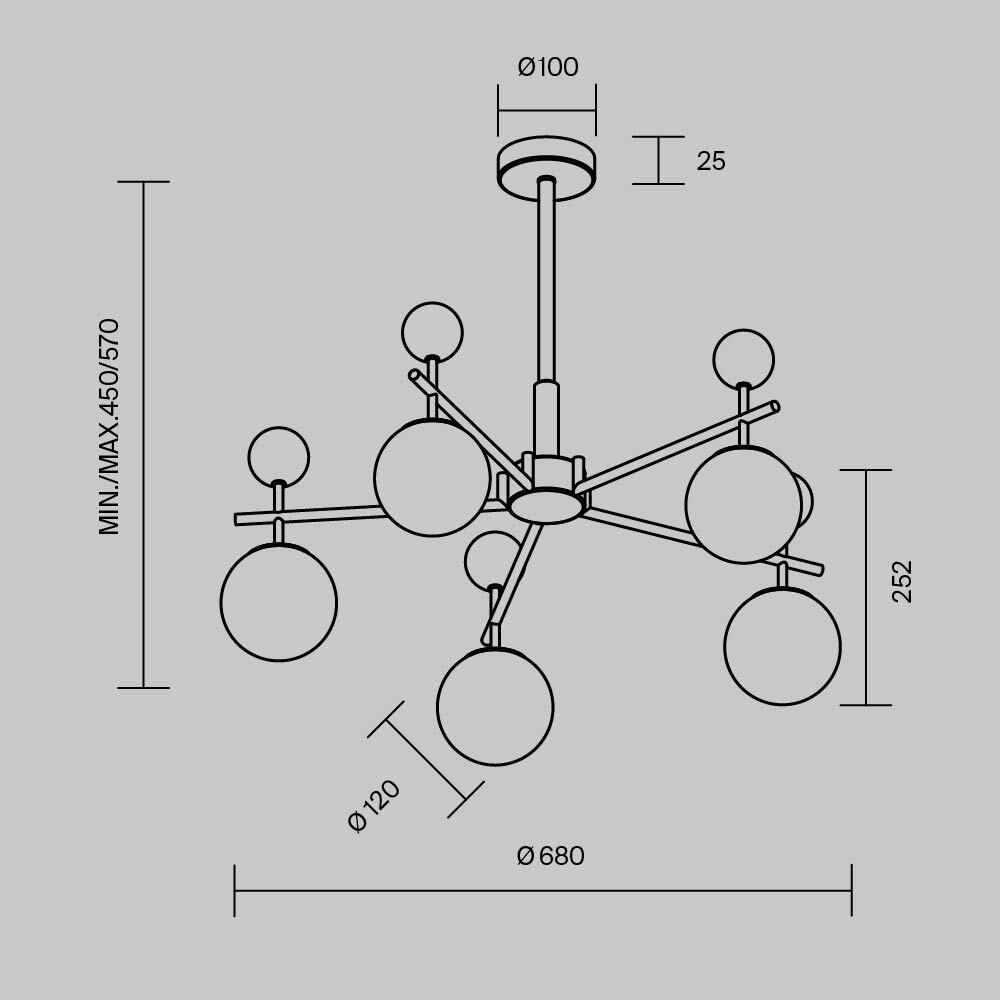 Люстра подвесная Museo G9 в Брянске