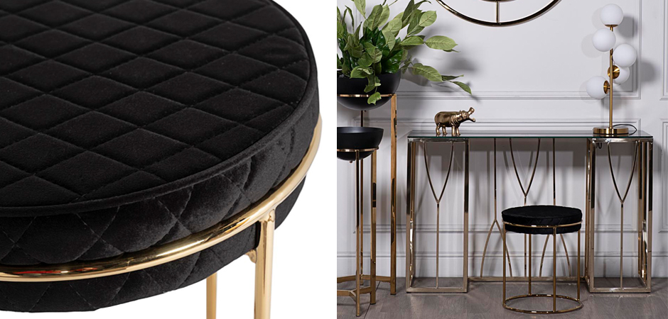 Пуф Rhombus Velours Black Пуф Rhombus Velours Black - Loft-Concept в Брянске
