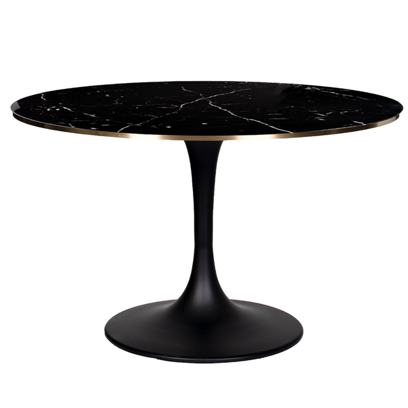Стол Tulip black Marble 120 Золотой Черный Стол Tulip black Marble 120 Золотой Черный в Брянске | Loft Concept