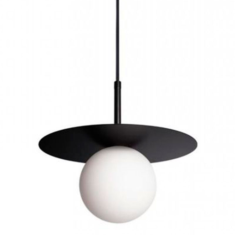 Подвесной светильник MATISSE Black 25 см Белый Черный Подвесной светильник MATISSE Black 25 см Белый Черный в Брянске | Loft Concept