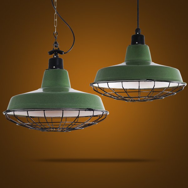 Подвесной светильник Loft Ber Cage Green Pendant Зеленый Подвесной светильник Loft Ber Cage Green Pendant Зеленый в Брянске | Loft Concept