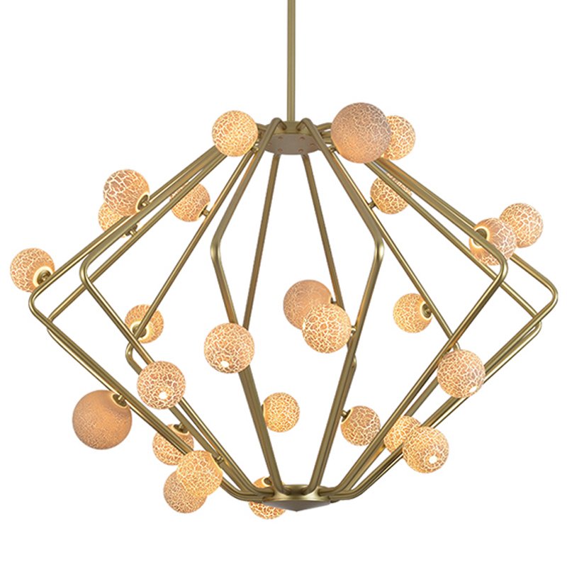 Люстра Cherry Bomb Cage Chandelier CB.29.01 Латунь Бежевый Люстра Cherry Bomb Cage Chandelier CB.29.01 Латунь Бежевый в Брянске | Loft Concept