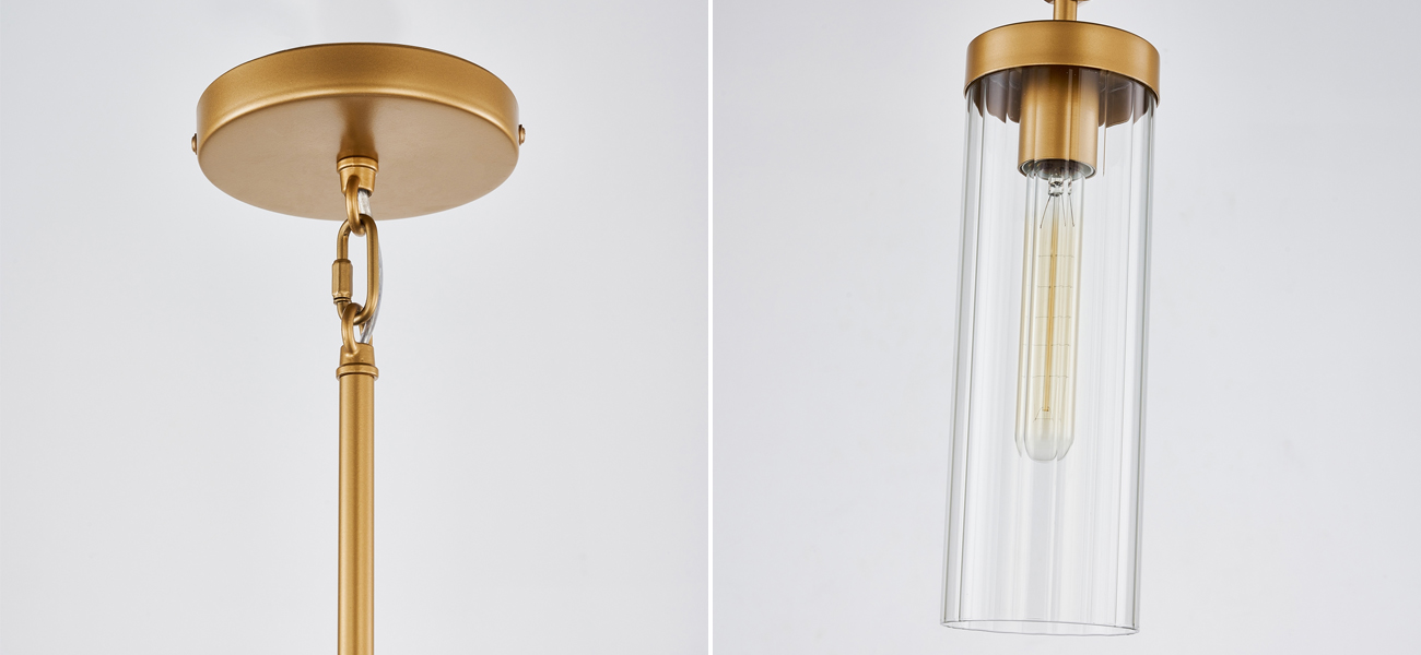 Подвесной светильник  с плафоном из рельефного стекла BEAM OF LIGHT - фото №1