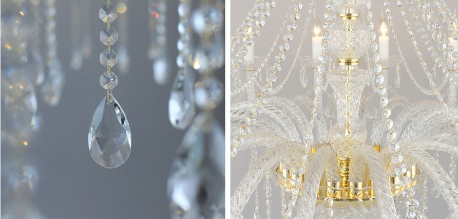 Хрустальная Люстра Crystal Feathers Золотая Хрустальная Люстра Crystal Feathers Золотая - Loft-Concept в Брянске