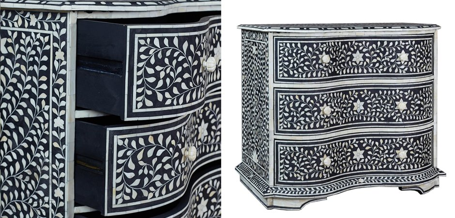 Комод Inlaid Bone Stars And Waves Комод Inlaid Bone Stars And Waves - Loft-Concept в Брянске