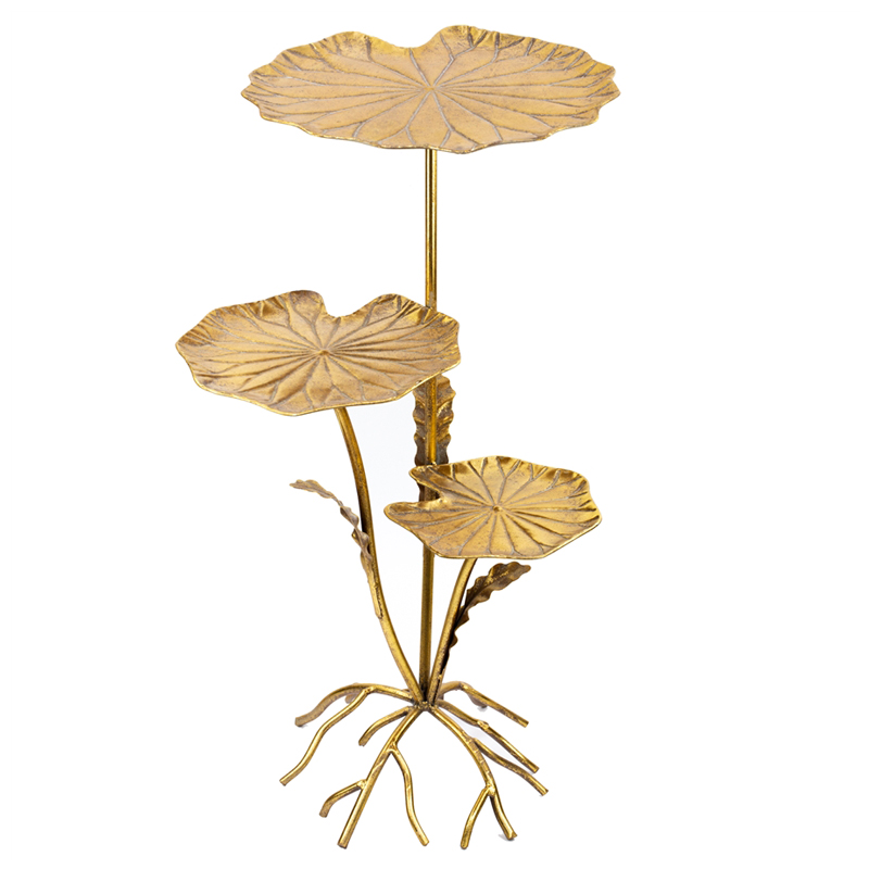 Приставной стол Lily Leaves Side Table Золотой Приставной стол Lily Leaves Side Table Золотой в Брянске | Loft Concept