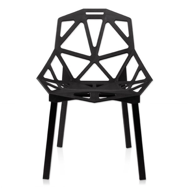 Дизайнерский стул CHAIR ONE black Черный матовый Дизайнерский стул CHAIR ONE black Черный матовый в Брянске | Loft Concept