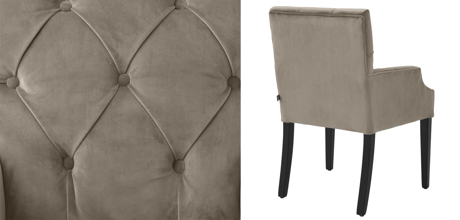 Стул Eichholtz DINING CHAIR ATENA WITH ARM - фото №1